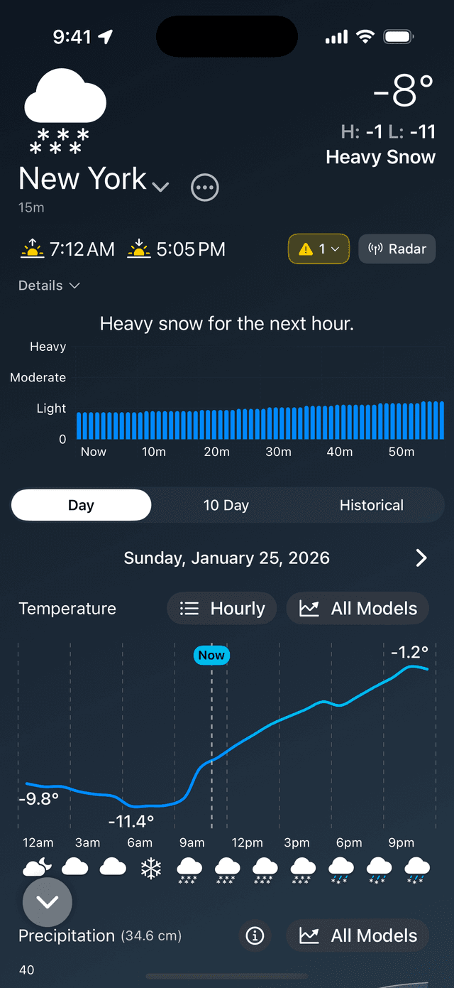 Weather Nerd App Screenshot